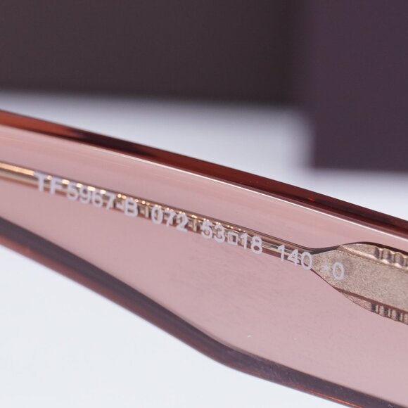 Tom Ford FT5967-B 072 Geometric Eyeglasses 53mm – Pink/Blue Light Block - Picture 10 of 10